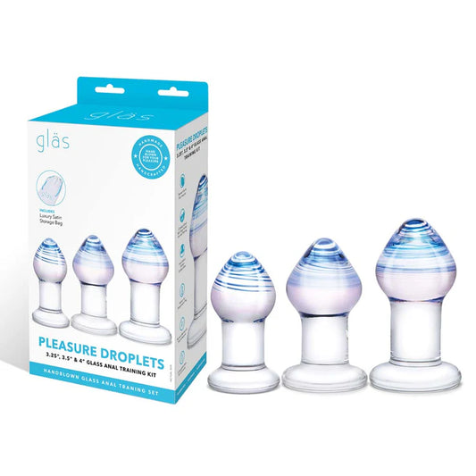 3-Piece Pleasure Droplets Anal Training Kit