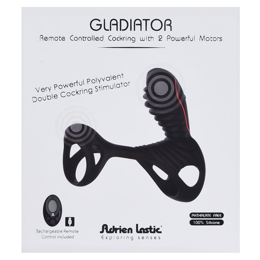 Adrien Lastic Gladiator + LRS Vibrating ring + Clitoral stimulation + Vaginal + Prostate + Anus