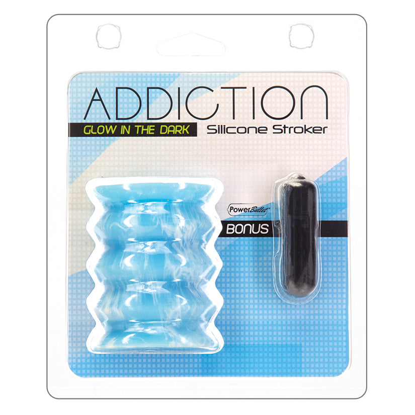 Addiction - Silicone Reversible Stroker - Glow in the Dark