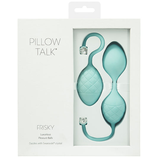 Pillow-Talk-Frisky-Pleasure-Balls-Teal