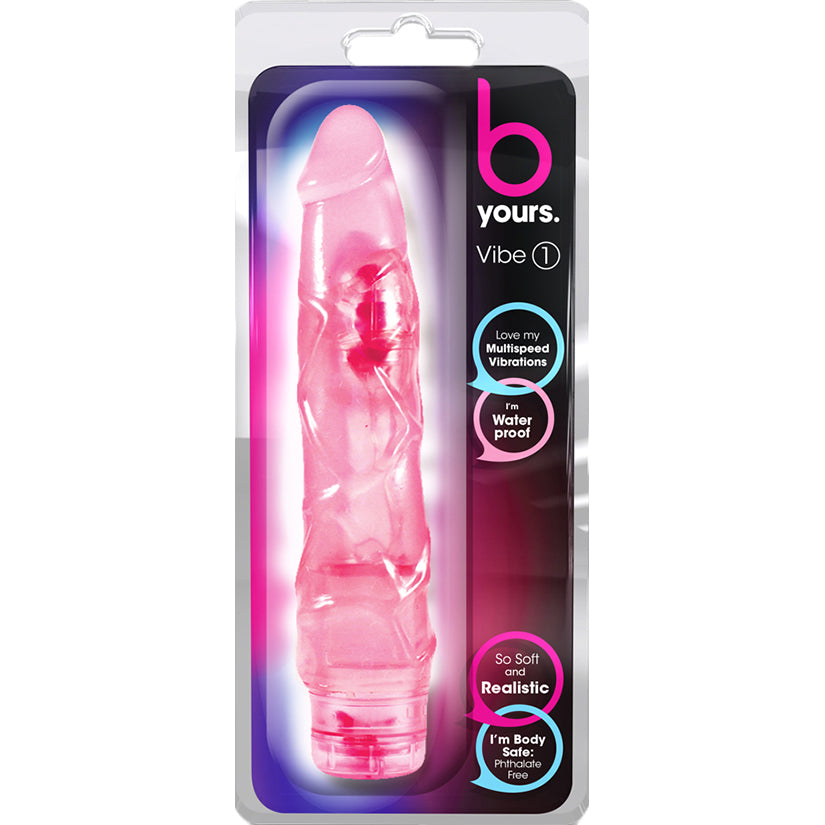 B-Yours-Vibe-#1-Realistic-Pink-9-Inch-Long-Vibrating-Dildo