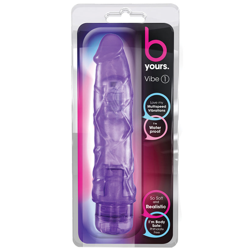 B-Yours-Vibe-#1-Realistic-Purple-9-Inch-Long-Vibrating-Dildo