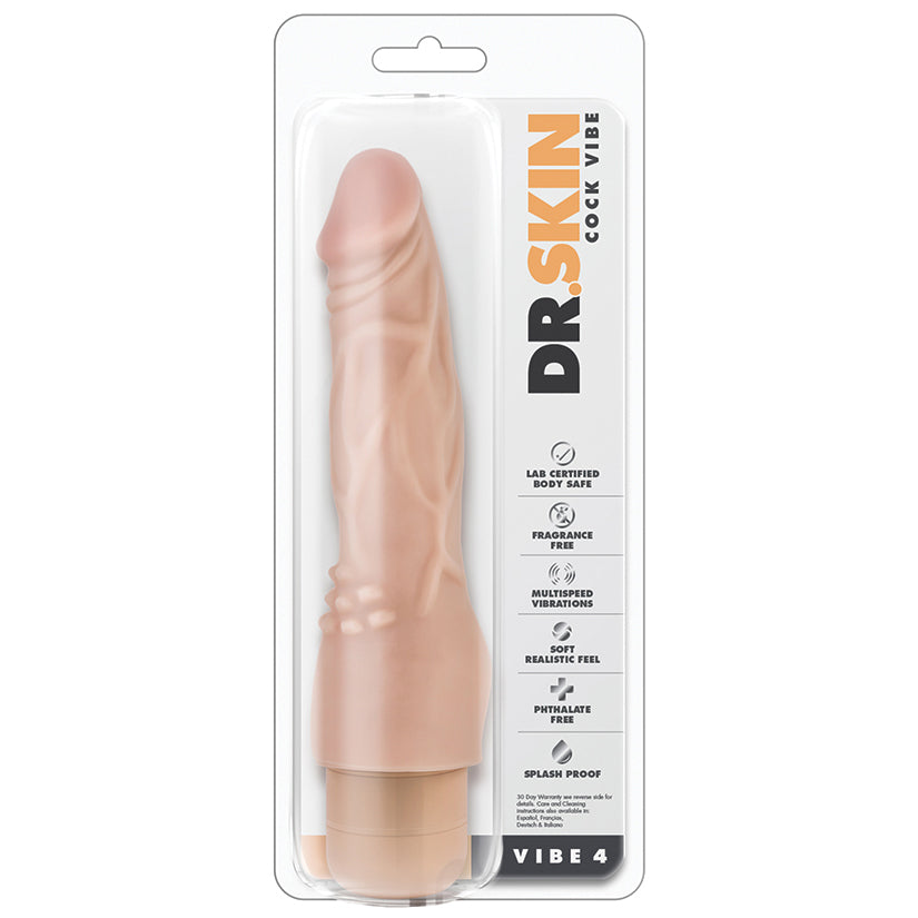 Dr-Skin-Cock-Vibe-4-Realistic-Beige-8-Inch-Long-Vibrating-Dildo