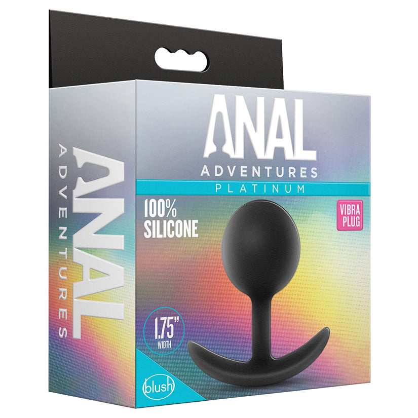 Anal-Adventures-Platinum-Vibra-Black-3.5-Inch-Anal-Plug