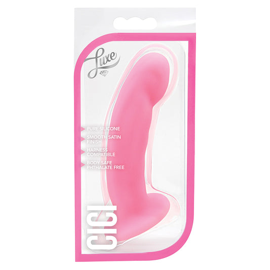 Luxe-Cici-Realistic-Pink-6.5-Inch-Long-Dildo