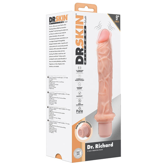 Dr-Skin-Silicone-Dr-Richard-Beige-9.75-Inch-Long-Vibrating-Dildo