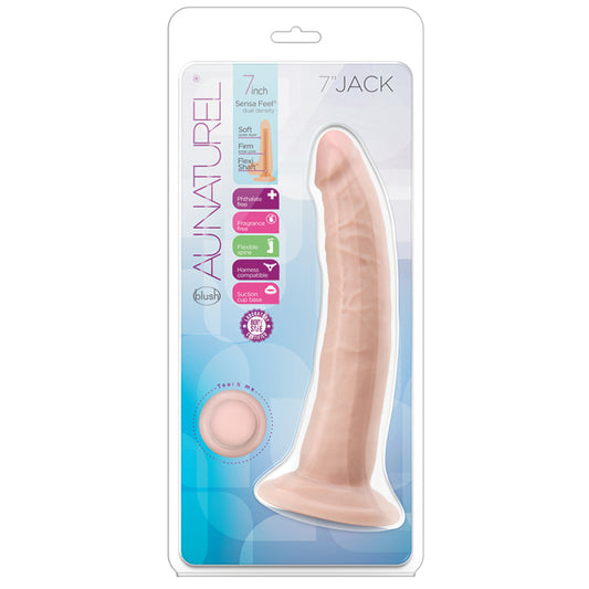 Au-Naturel-Realistic-Vanilla-7.5-Inch-Long-Dildo-With-Suction-Cup-Base