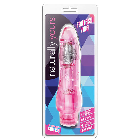 Naturally-Yours-Fantasy-Vibe-Realistic-Pink-8.5-Inch-Long-Vibrating-Dildo