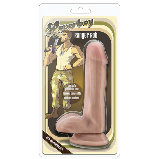 Coverboy-Ranger-Rob-Realistic-Vanilla-6.5-Inch-Long-Dildo-With-Balls-Suction-Cup-Base