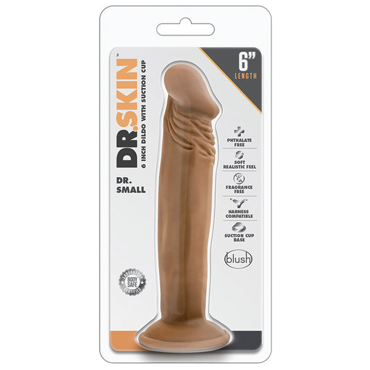 Dr-Skin-Dr-Small-Realistic-Mocha-6.5-Inch-Long-Dildo-With-Suction-Cup-Base