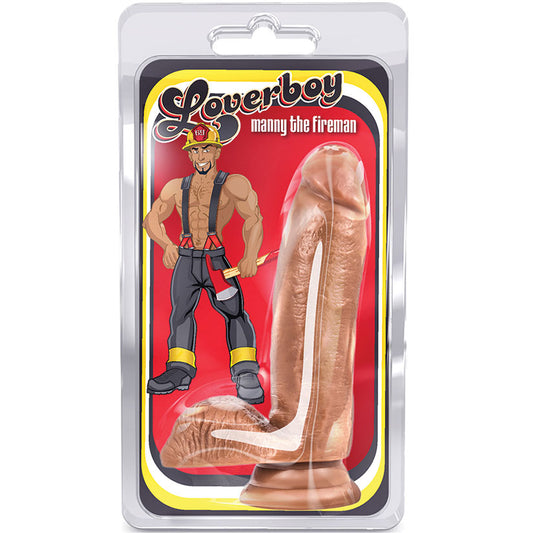 Coverboy-Manny-The-Fireman-Realistic-Latin-7-Inch-Long-Dildo-With-Balls-Suction-Cup-Base