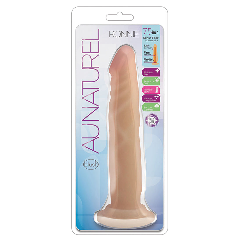 Au-Naturel-Ronnie-Realistic-G-Spot-Beige-7.5-Inch-Long-Dildo-With-Suction-Cup-Base