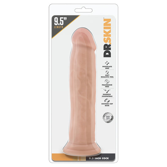 Dr-Skin-Realistic-Vanilla-9.5-Inch-Long-Dildo-With-Suction-Cup-Base