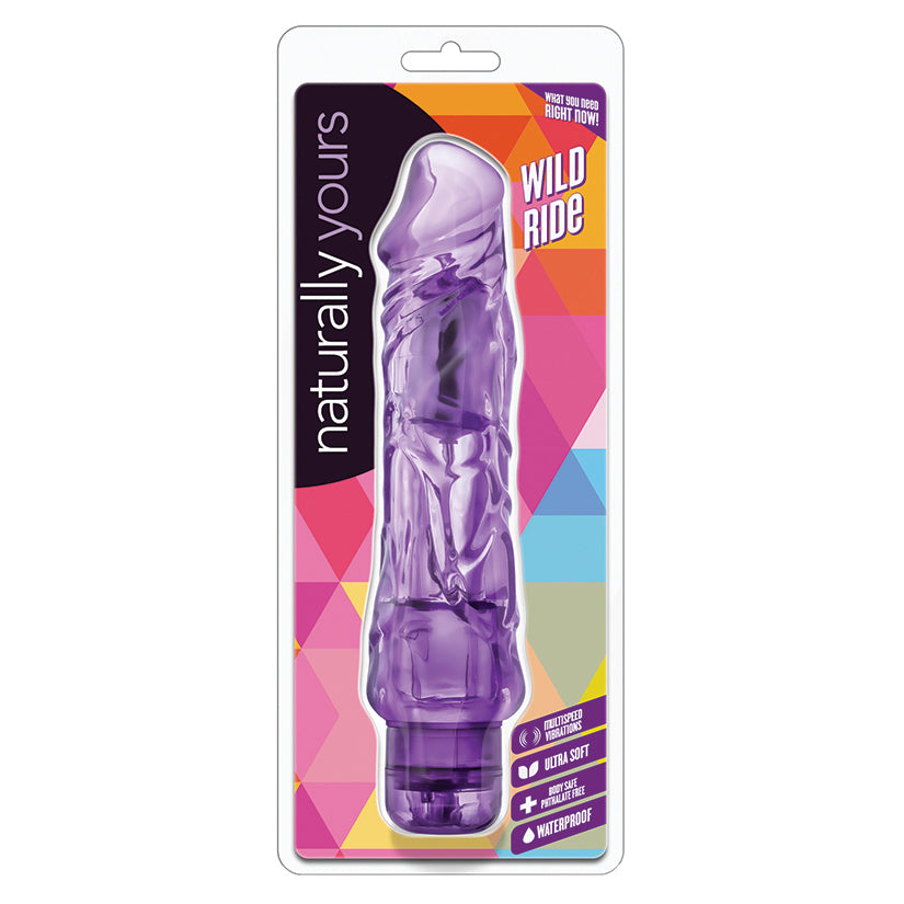 Naturally-Yours-Wild-Ride-Realistic-Purple-9-Inch-Vibrator