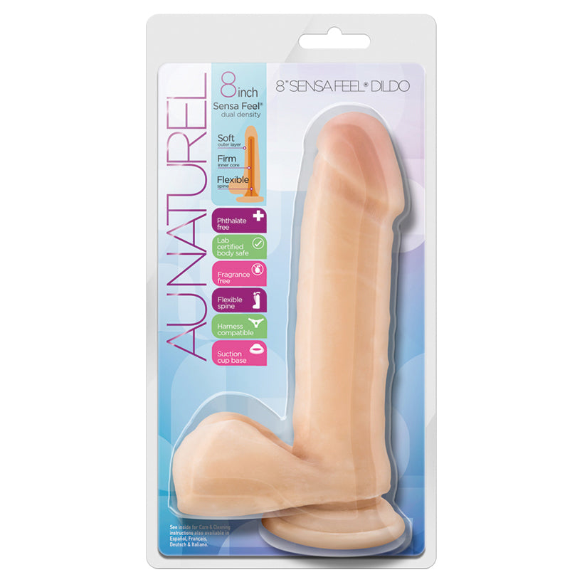 Au-Naturel-Realistic-Beige-8-Inch-Long-Dildo-With-Balls-Suction-Cup-Base