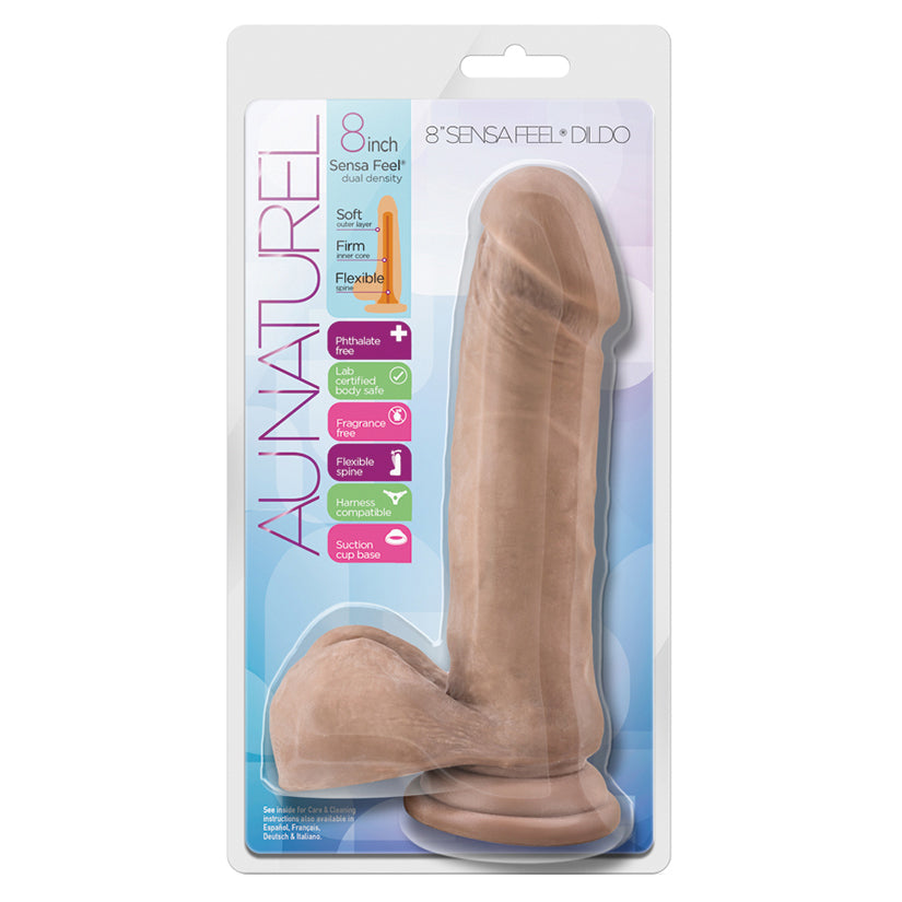 Au-Naturel-Realistic-Latin-8-Inch-Long-Dildo-With-Balls-Suction-Cup-Base