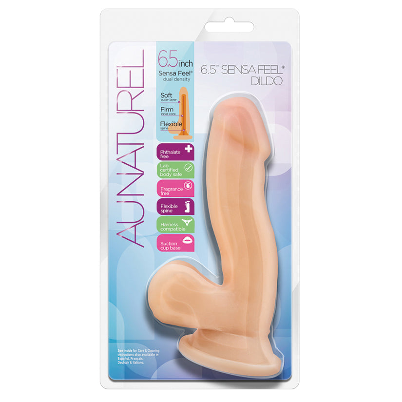 Au-Naturel-Realistic-Beige-6.5-Inch-Long-Dildo-With-Balls-Suction-Cup-Base