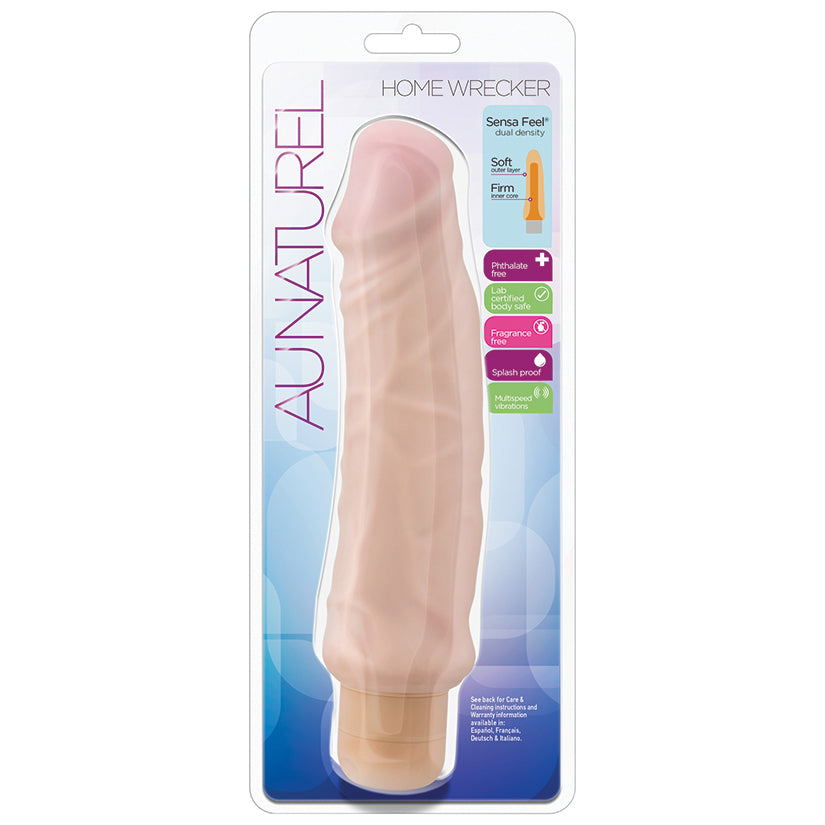 Au-Naturel-Home-Wrecker-Realistic-Beige-9.5-Inch-Long-Vibrating-Dildo