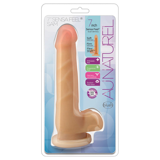 Au-Naturel-Realistic-Beige-7.5-Inch-Long-Dildo-With-Balls-Suction-Cup-Base