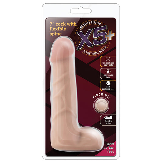 X5-Plus-Realistic-G-Spot-Natural-7-Inch-Long-Dildo-With-Balls