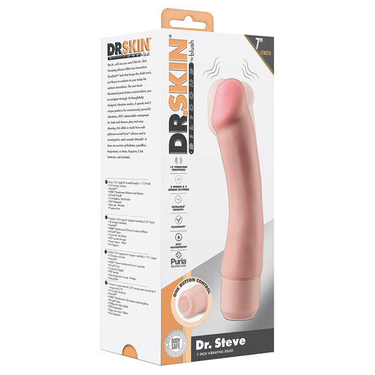 Dr-Skin-Silicone-Beige-7.75-Inch-Long-Vibrating-Dildo