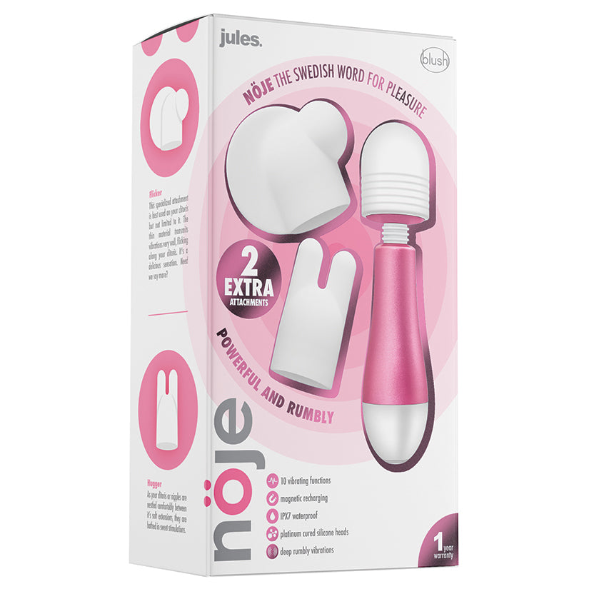 Noje-Jules-Rose-10-Function-Vibrating-Massage-Wand-Kit