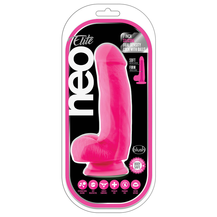 Neo-Elite-Neon-Pink-7-Inch-Long-Dildo