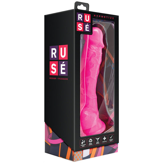 Ruse-Hypnotize-Realistic-G-Spot-Hot-Pink-7.5-Inch-Long-Dildo-With-Balls-Suction-Cup-Base