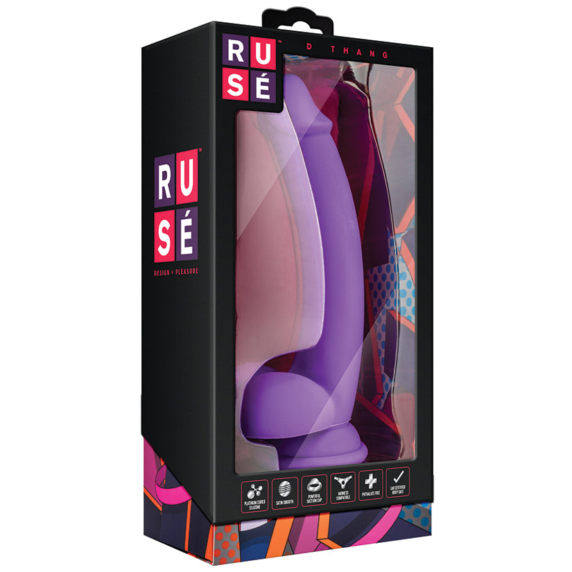 Ruse-D-Thang-Realistic-G-Spot-Purple-7.75-Inch-Long-Dildo-With-Balls-Suction-Cup-Base