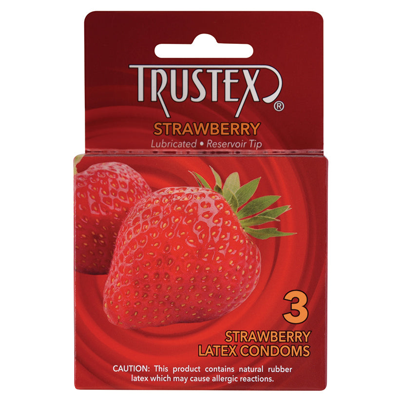 Trustex Flavored Condom - Strawberry (3 Pack)