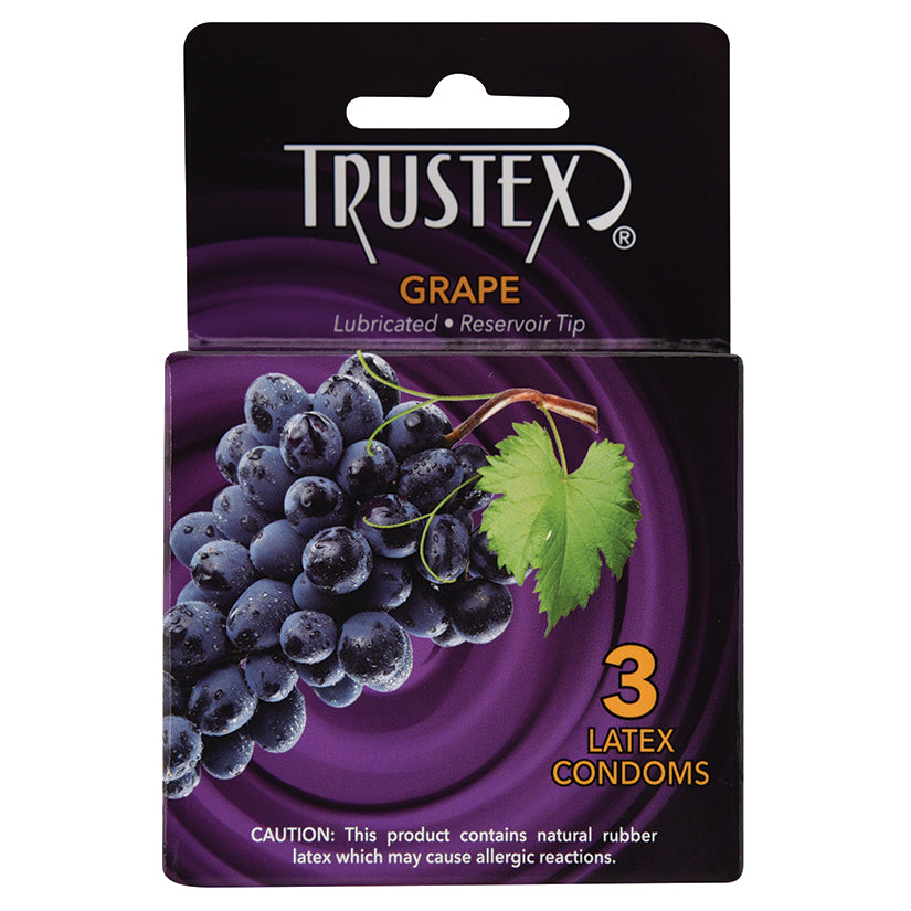 Trustex Flavored Condom - Grape (3 Pack)