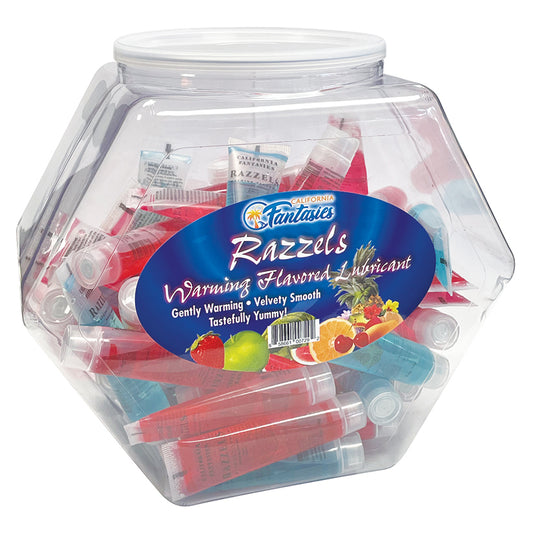 Razzels Warming Lube - Assorted .5oz 52 Pack