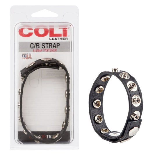 COLT Leather C/B Strap 8-Snap Fastener