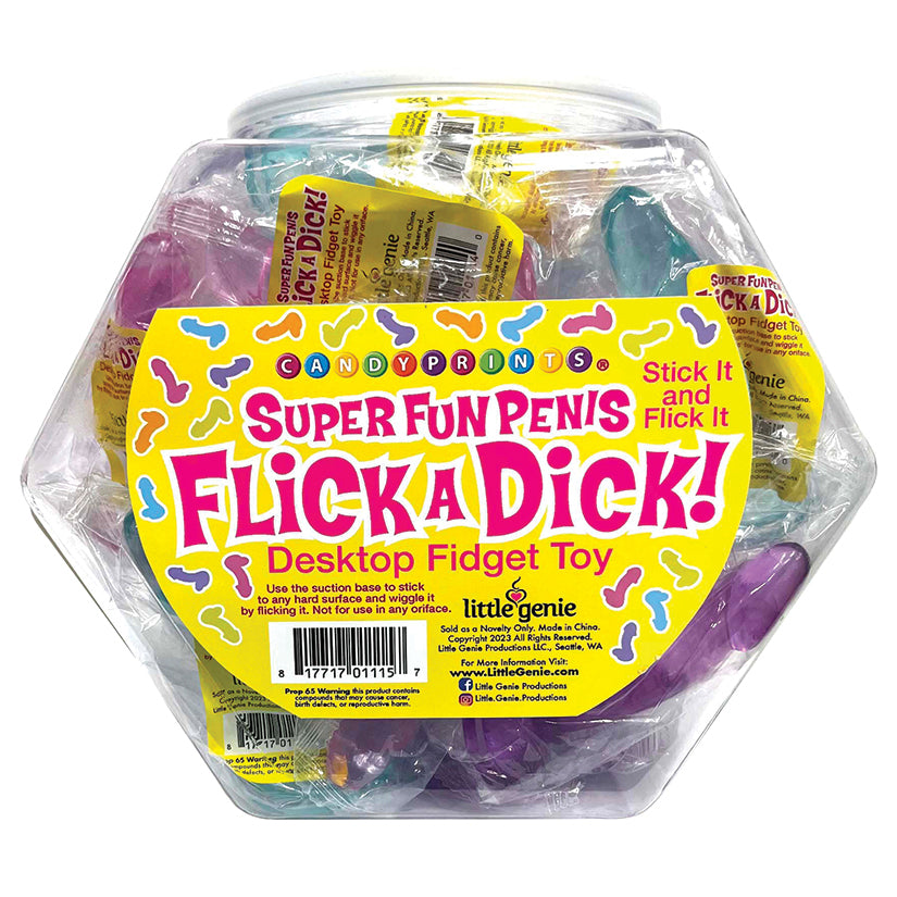 Flick A Dick Fidget Toy - Fishbowl of 24