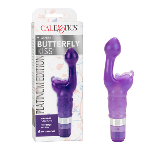 CalExotics 9-Function Butterfly Kiss Platinum Edition Vibe -  Purple