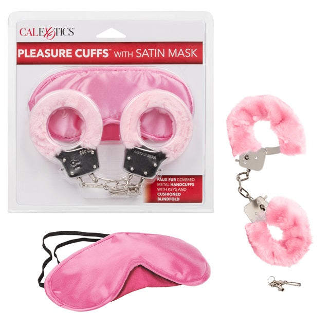 CalExotics Pleasure Cuffs with Satin Mask