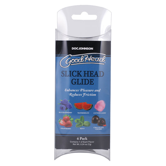 GoodHead Slick Head Glide - 0.24oz 6 Pack