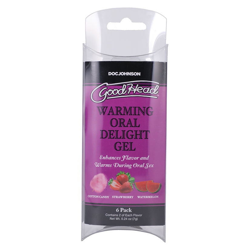 GoodHead Warming Oral Delight Gel - 0.24oz 6 Pack