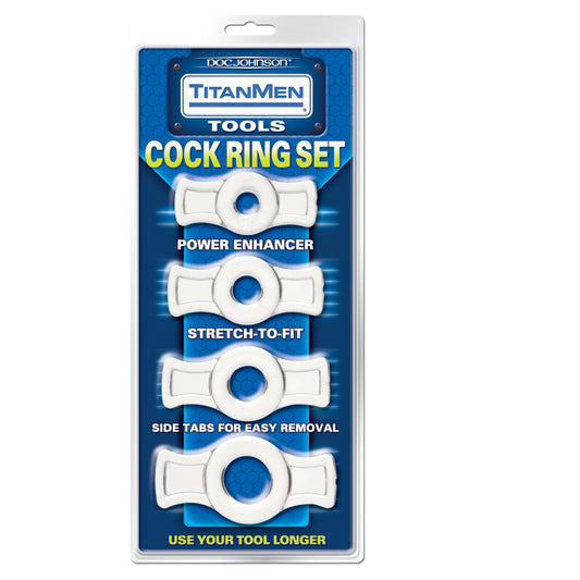 TitanMen-Cock-Ring-Set-Clear