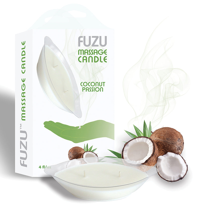 Fuzu Massage Candle - Coconut Passion 4oz