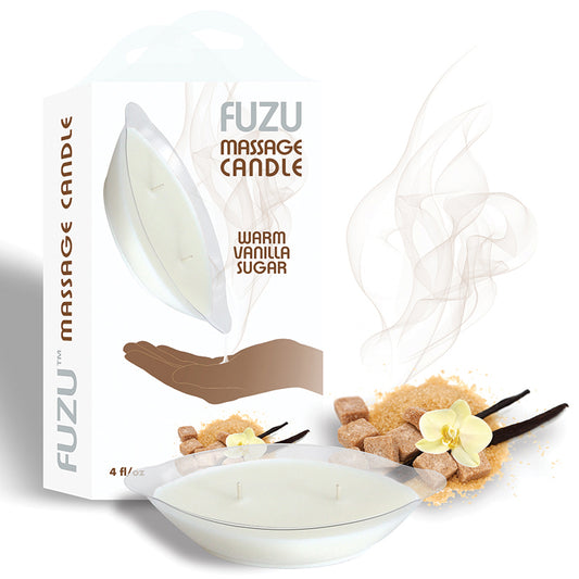 Fuzu Massage Candle - Warm Vanilla Sugar 4oz