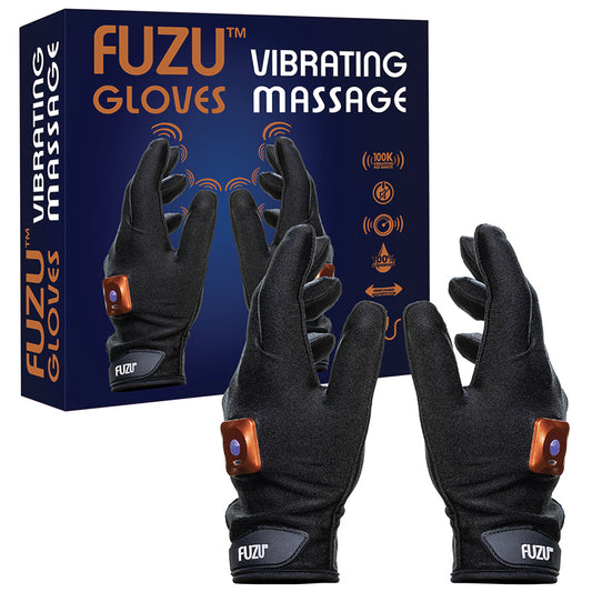 Fuzu Vibrating Massage Gloves - Medium