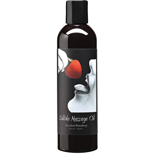 Earthly-Body-Edible-Massage-Oil-Succulent-Strawberry-8oz