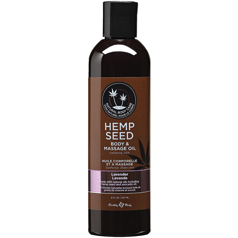 Earthly-Body-Hemp-Seed-Massage-&-Body-Oil-Lavender-8oz