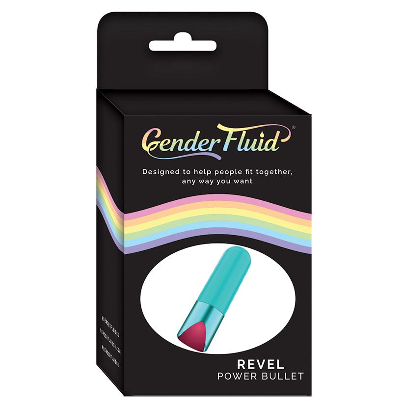 Gender Fluid Revel Power Bullet - Aqua