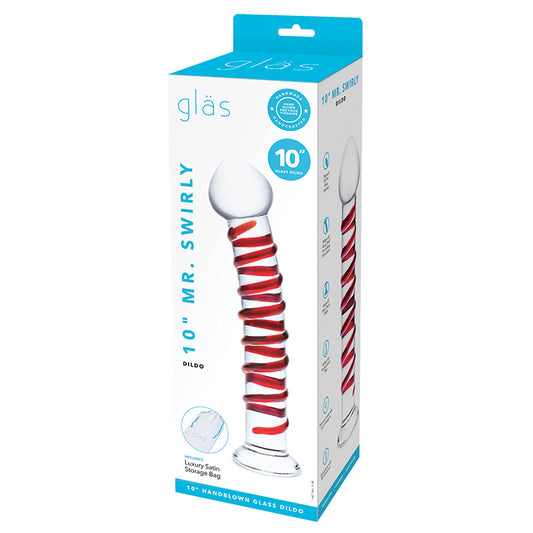 Glas 10" Mr. Swirly Dildo