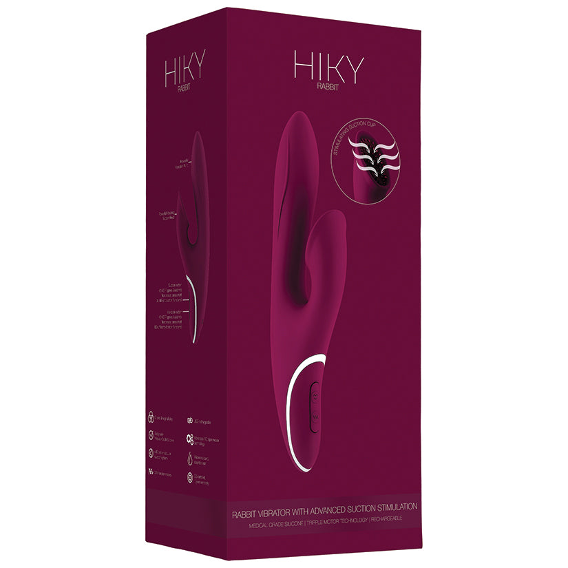 HIKY Suction Stimulator and Rabbit Vibrator - Purple