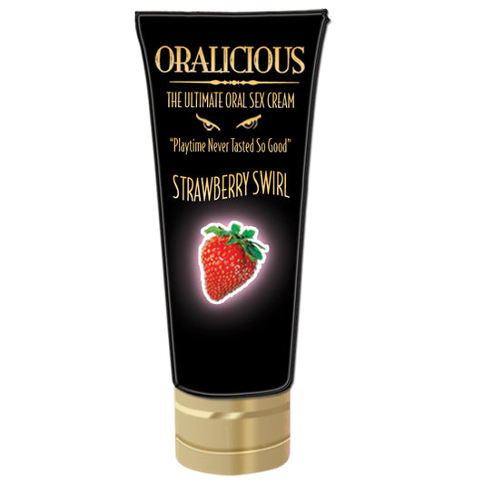 Oralicious Oral Sex Cream - Strawberry Swirl 2oz