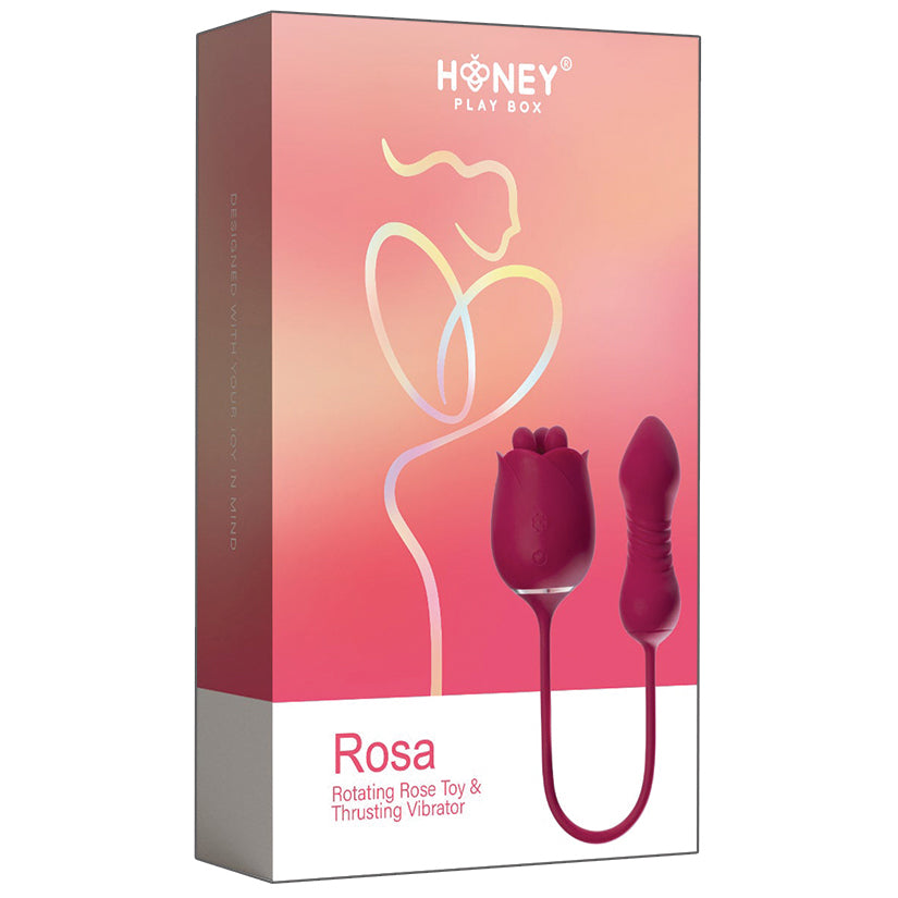 Honey Play Box Rosa - Rotating Rose Toy and Thrusting Vibrator 