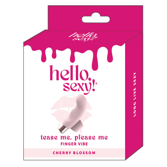 Hello Sexy Tease Me Please Me Finger Vibe - Cherry Blossom